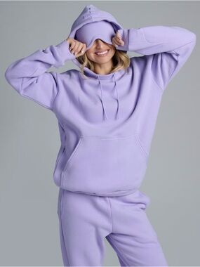 Comfrt airplane hoodie in lilac